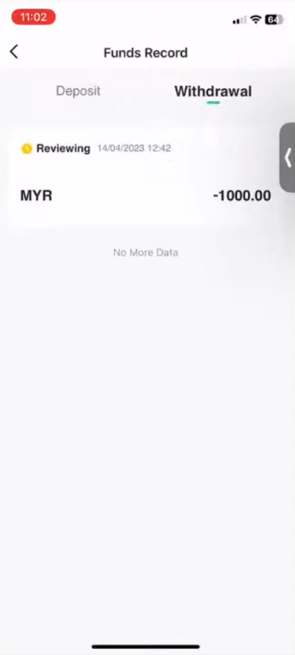 cara withdraw M+ Global step by step